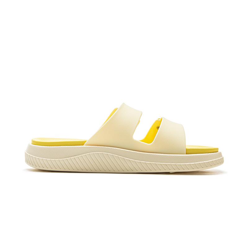 Li-Ning Comfortable Versatile Non-Slip Wear-Resistant Slide Sandals Women Footwear Beige AGAV014-7