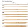 Bamboo PVC Tube Circular Needles 2mm-8mm Ring Knitting Double Cusp Crochet Hooks 80cm Long Smooth Sewing Tools Needle
