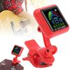 Guitar Clipon Tuner USB Re Able Builtin Battery Violin Ukulele AT102(Red )