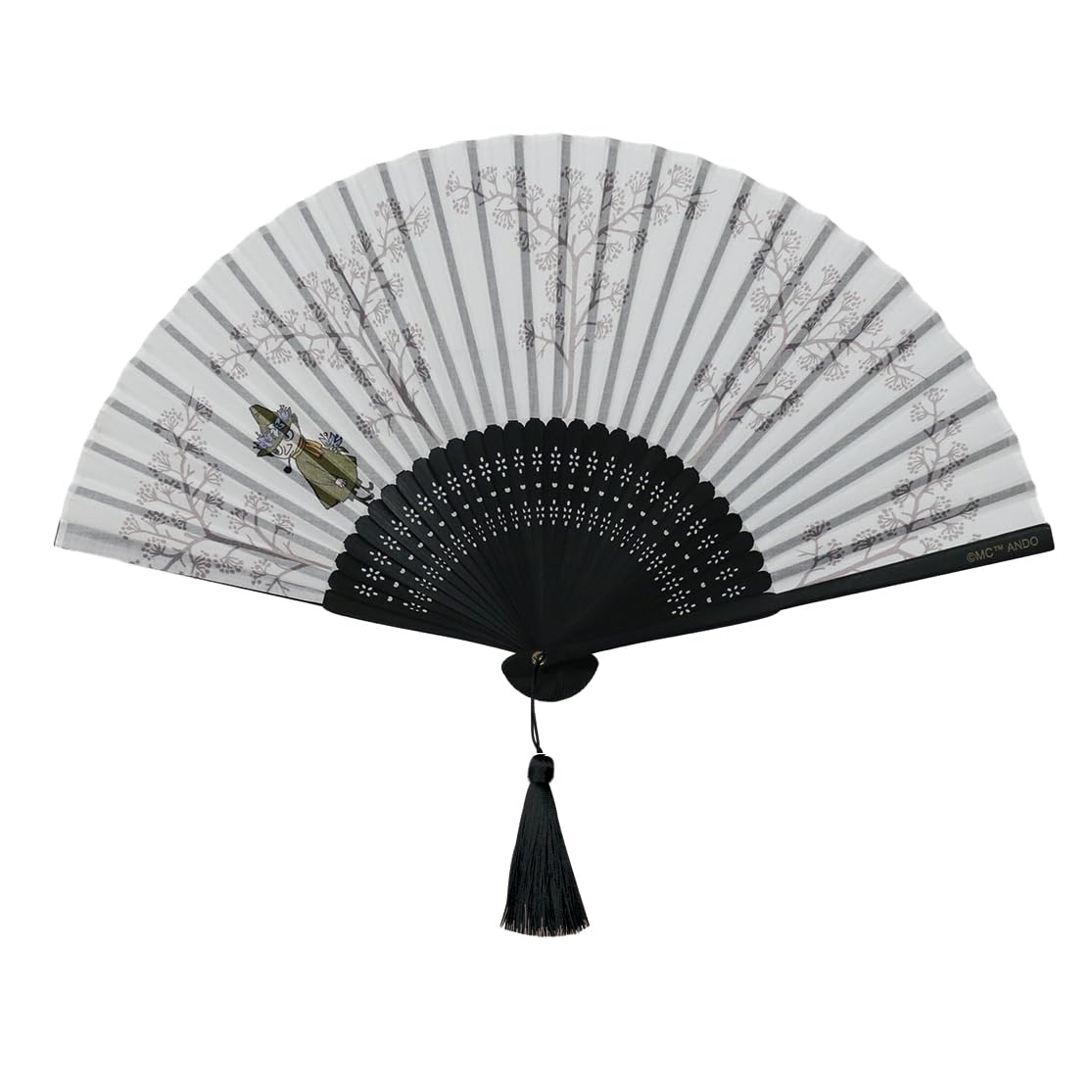 

Moomin folding fan, boxed, perfect as a gift *4580155444868* (3. Snufkin)