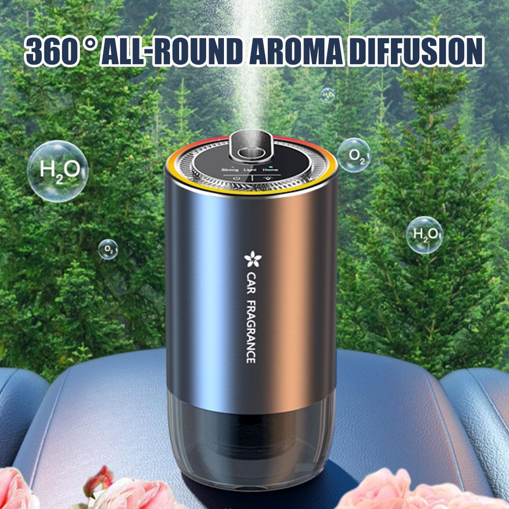 Car Air Freshener Oil Fragrance Diffuser Smell Distributor Eliminator With Digital Display Universal For Car Home Office Bedroom