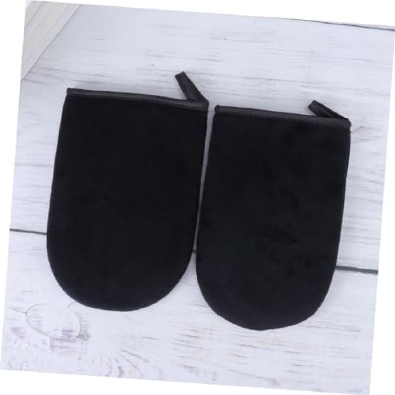 HAPINARY 4stücke Selbstbräunungs-handschuhe Selbstbräunungs-mitts Für Gleichmäßiges Auftragen Von Sonnencreme Für Natürliche Bräune Schwarz
