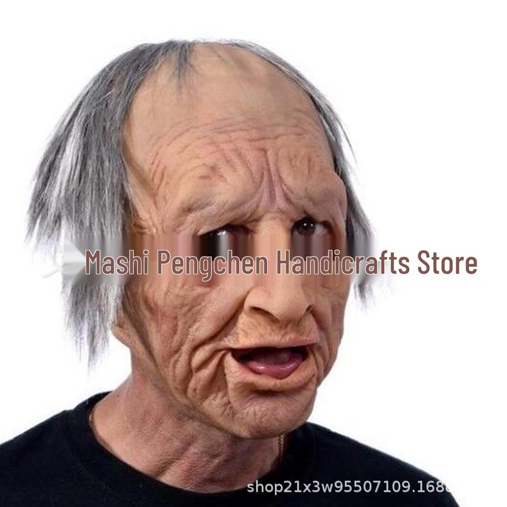 Old Man Character Mask - Custom Headgear for Middle-Aged and Older Individuals