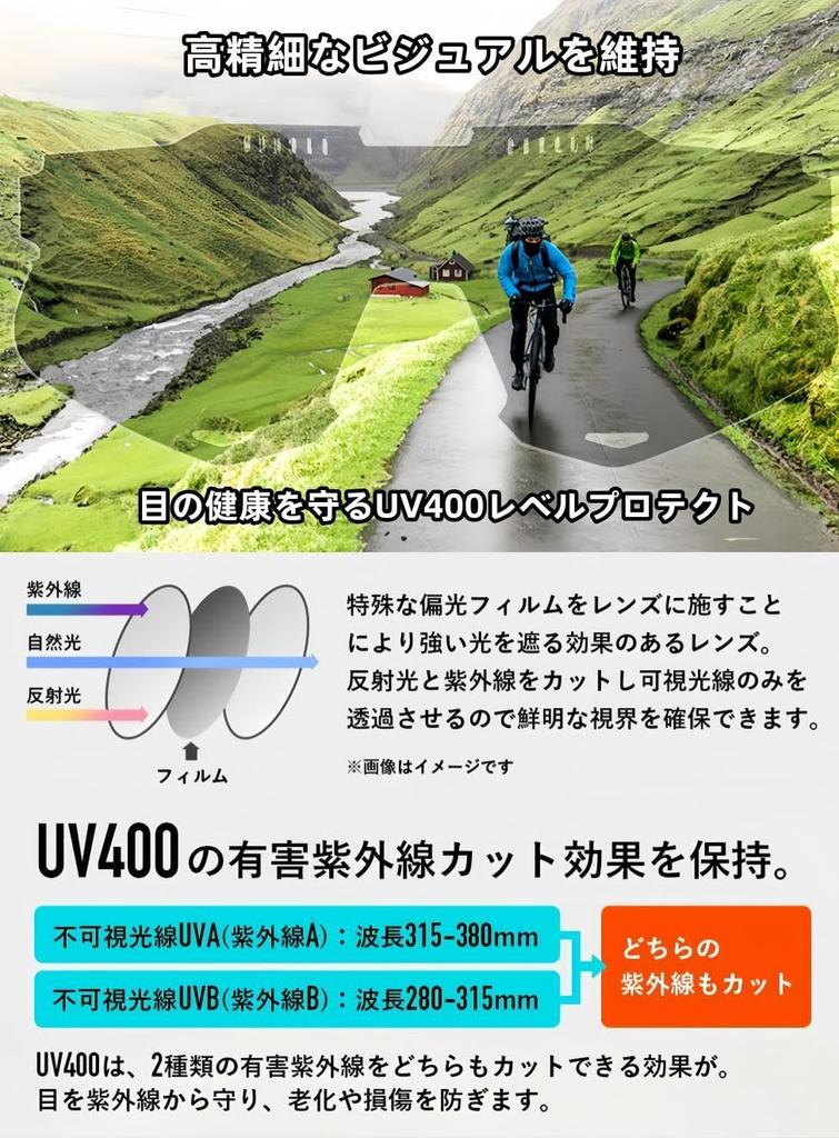 Wayocfei Polarized Sports Sunglasses with 2 Interchangeable UV Ultralight TR90 Road Bike Sunglasses for Mountain UV Protection for Men and Women Frame