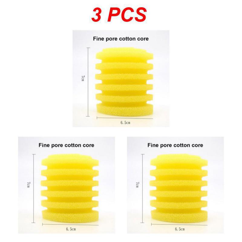1~10PCS Fish Tank Sponge Universal Reusable Simple Operation Round Yellow Aquarium Filter Foam Filter Sponge Avoid Blockages