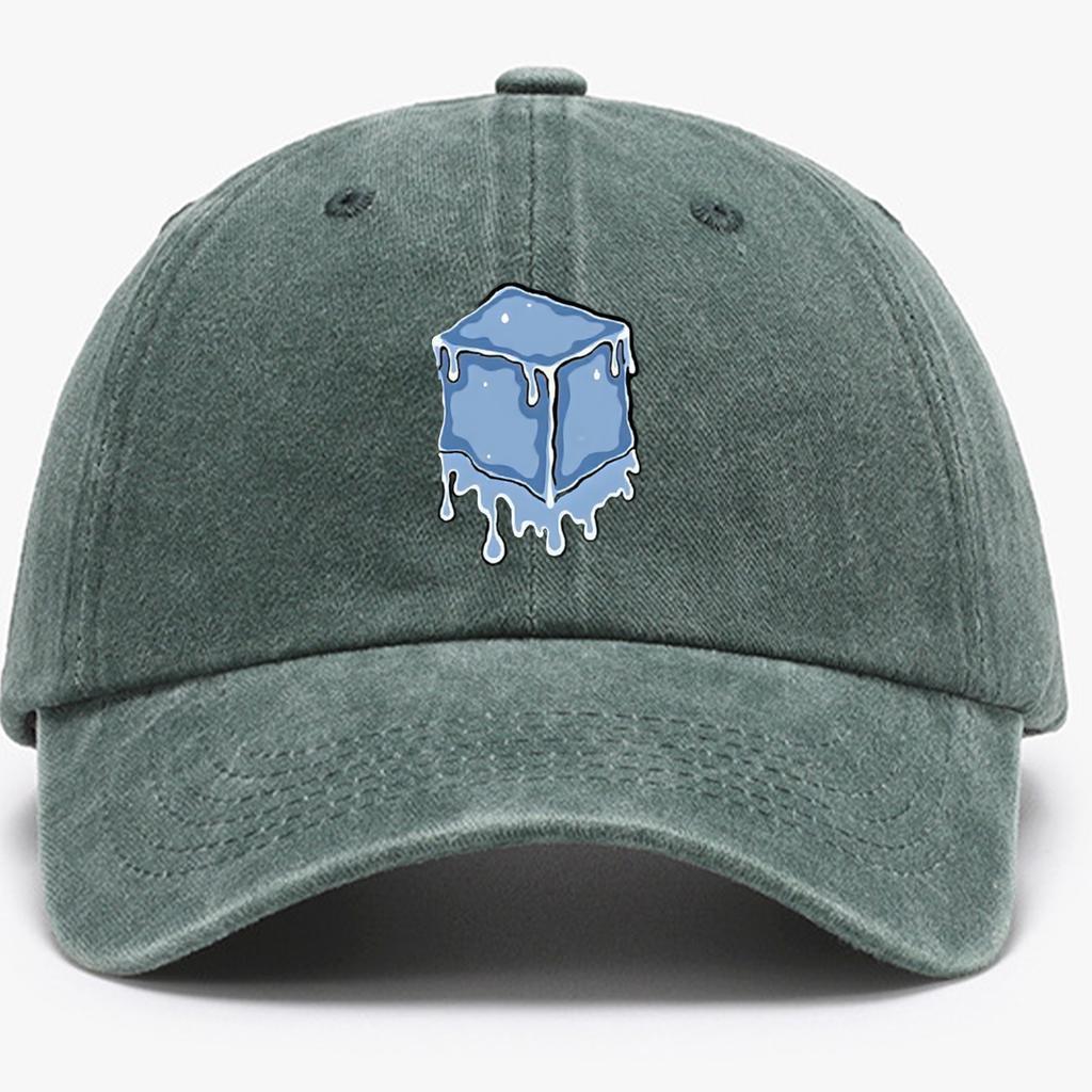 Suitable for daily wear in all seasons, baseball caps for men and women, ice block printed street casual hats adjustable