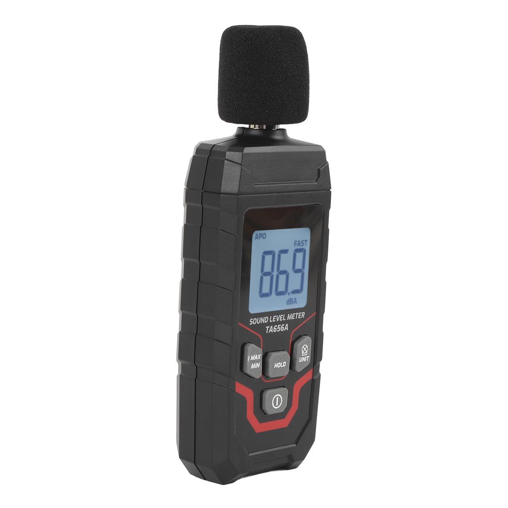 Digital Decibel Meter 30.0 to 130dBA Range + 1.5dB Accuracy Large Screen Portable Sound Level Meter
