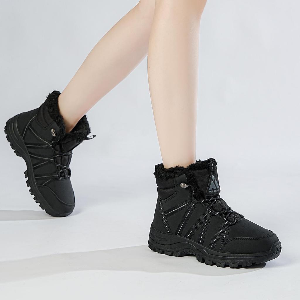 Mishansha Warm Boa Snow Outdoor Hiking Trekking Winter Snow Boots Women's Shoes, Boots, High-Top Shoes,