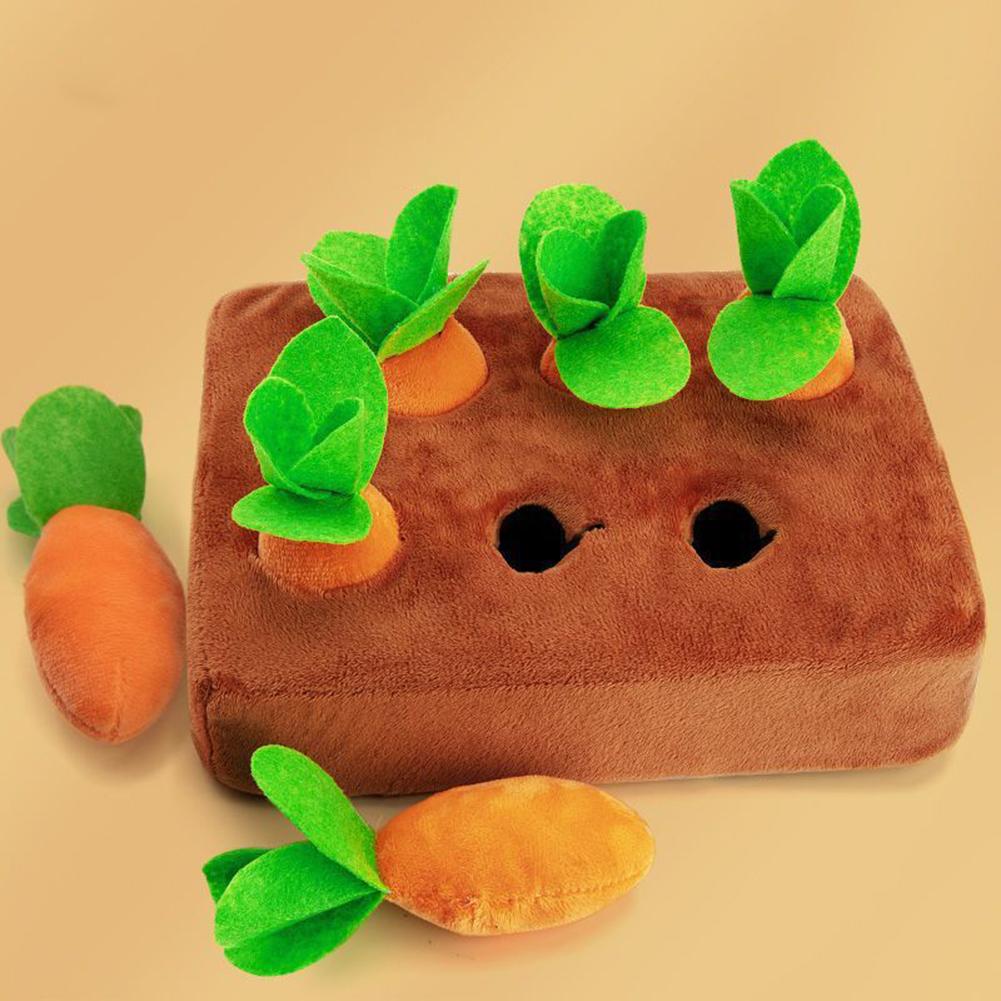 Carrots Dog Toy with 6/8 Carrots Interactive Carrot Snuffle Mat Carrots Enrichment Dog Puzzle Toy for Pet Stress Relief