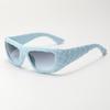 New sunglasses fashionable square large frame sunglasses high-end square frame anti-ultraviolet sunshade glasses
