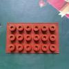 18 Cavity Inclined Column Chocolate Silicone Mold DIY 3D Doughnut Cake Molds Biscuit Dessert Ice Block Making Tool Handmade Gift