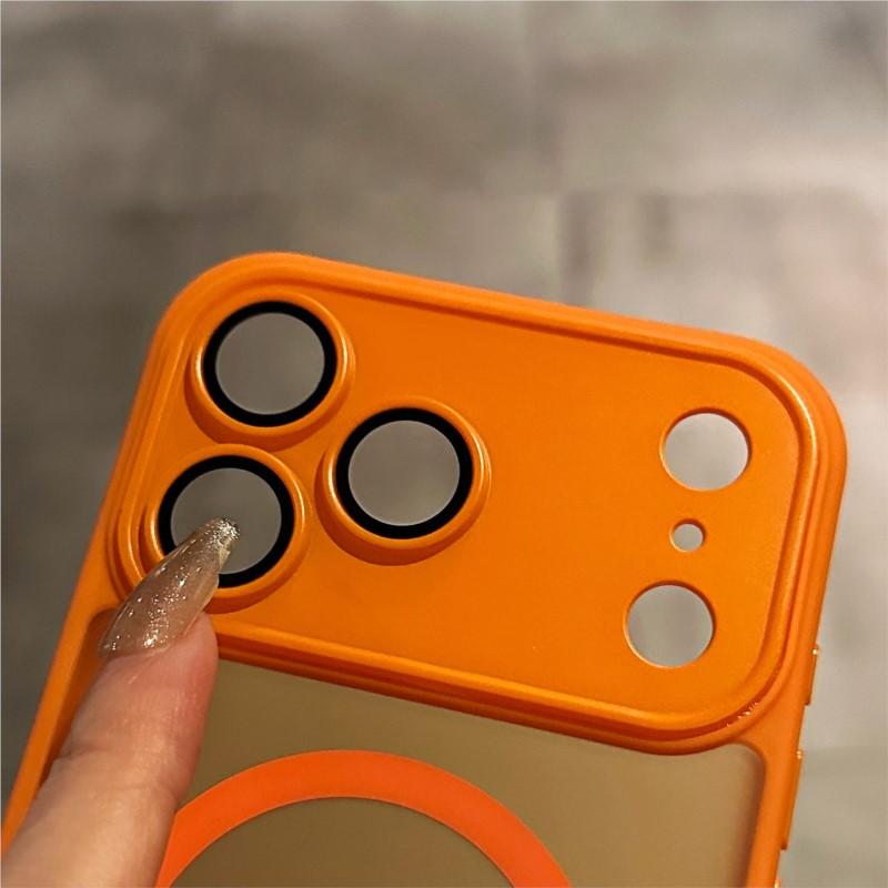Shockproof Bumper Armor For Magsafe Matte Case for iPhone 17 Air 15 16 14 Plus 13 12 11 Pro Max PC TPU Camera Protection Cover