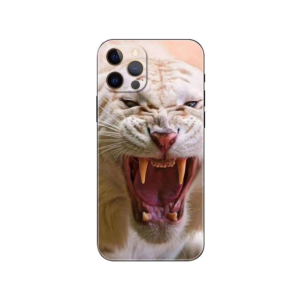 Tier Tiger Handyhülle für iPhone Samsung Galaxy Redmi Xiaomi Oppo OnePlus Note SA 7 8 9 10 11 12 13 14 20 21 22 23 53 54 Pro Max Ultra TPU Soft