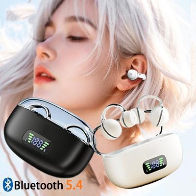 Earphone Ear Clip ENC Headset Wireless Bluetooth5.4 Headphone S39 LED Digital Display Sport Running For Android iOS