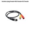 1 Piece Rca Av & Dc Power Converter Cable 4Pin Aviation Male To Female Adapter For Car Rear Camera Monitor Diy Accessories