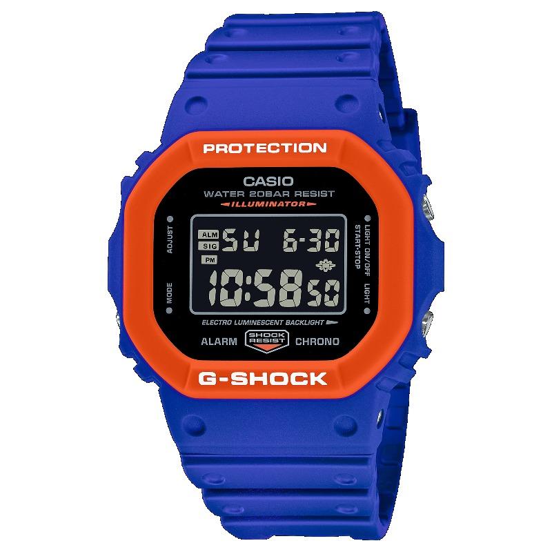 

Casio Men s Resin 200M Water Resistant Shock Resistant Alarm Quartz Watch DW-5610SC-2 синий