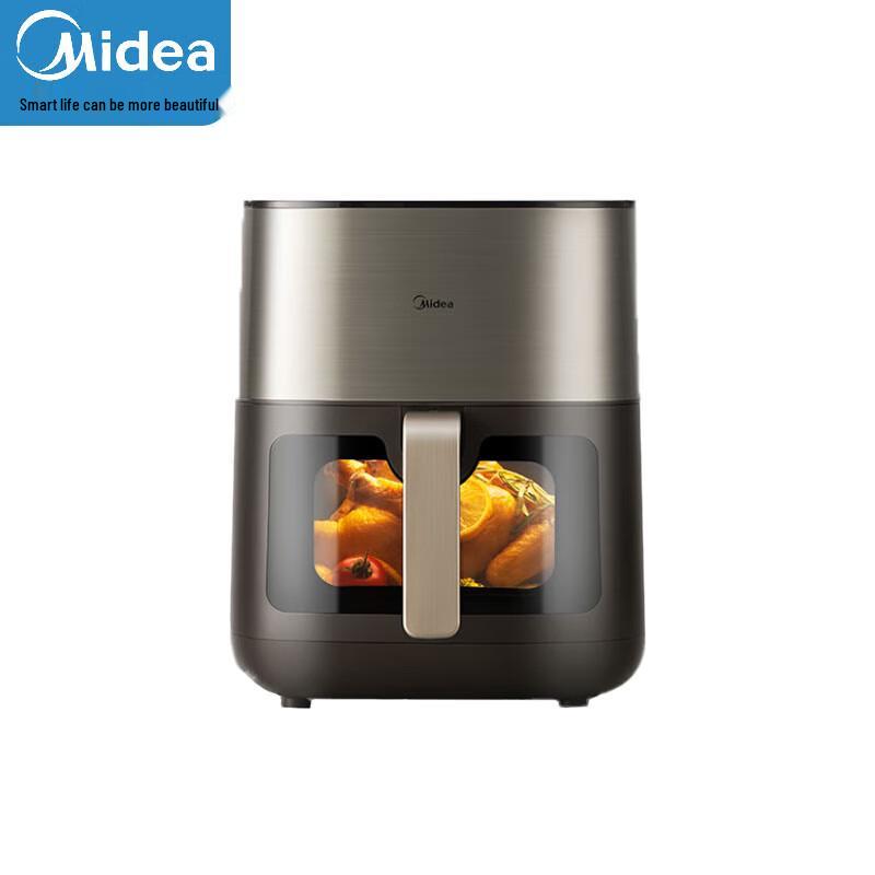 Midea 6.5L Automatic Air Fryer with Visible Window CN plug (adapter included)