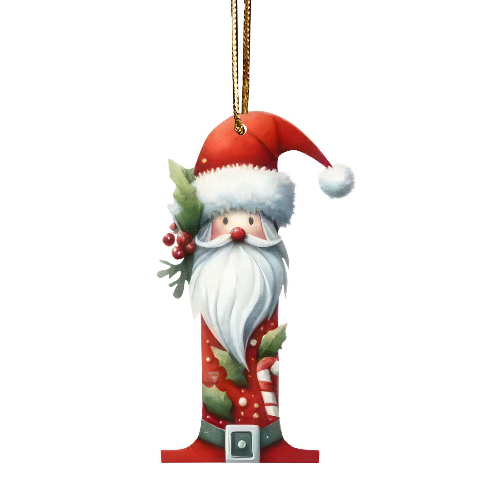 

Merry Cristmas Decoration for Home Xmas Tree Hanging Ornaments Christmas Acrylic Letter Pendant 2025 Navidad Natal New Year 2026 One Size
