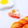 Cute Acetate Hair Crab Clip Toast Delicious Food Claw Clip Lovely Croissant Shark Clip  Daily
