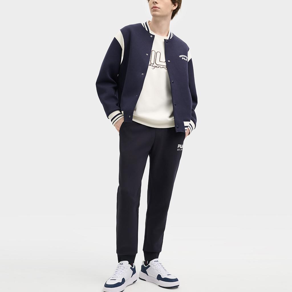 New FILA ORIGINALE Baseball Jacket Men's Mirage Blue F11M519502F-DB