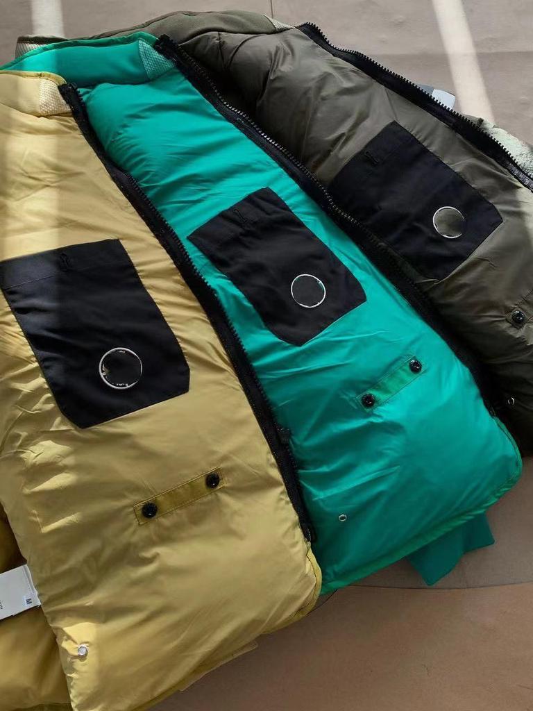 Trendige Metallisches Nylon Verdickte Baumwolle Herren Brotmantel - Reißverschluss, Lockere Passform, Vielseitig, Warm