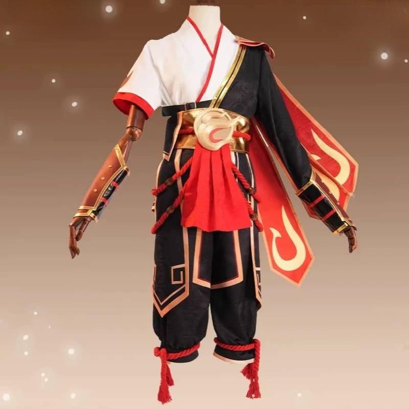 Supernatural Squad General Scarlet Flame Cosplay Costume For Halloween With Polyester Fabric For Anime Fans