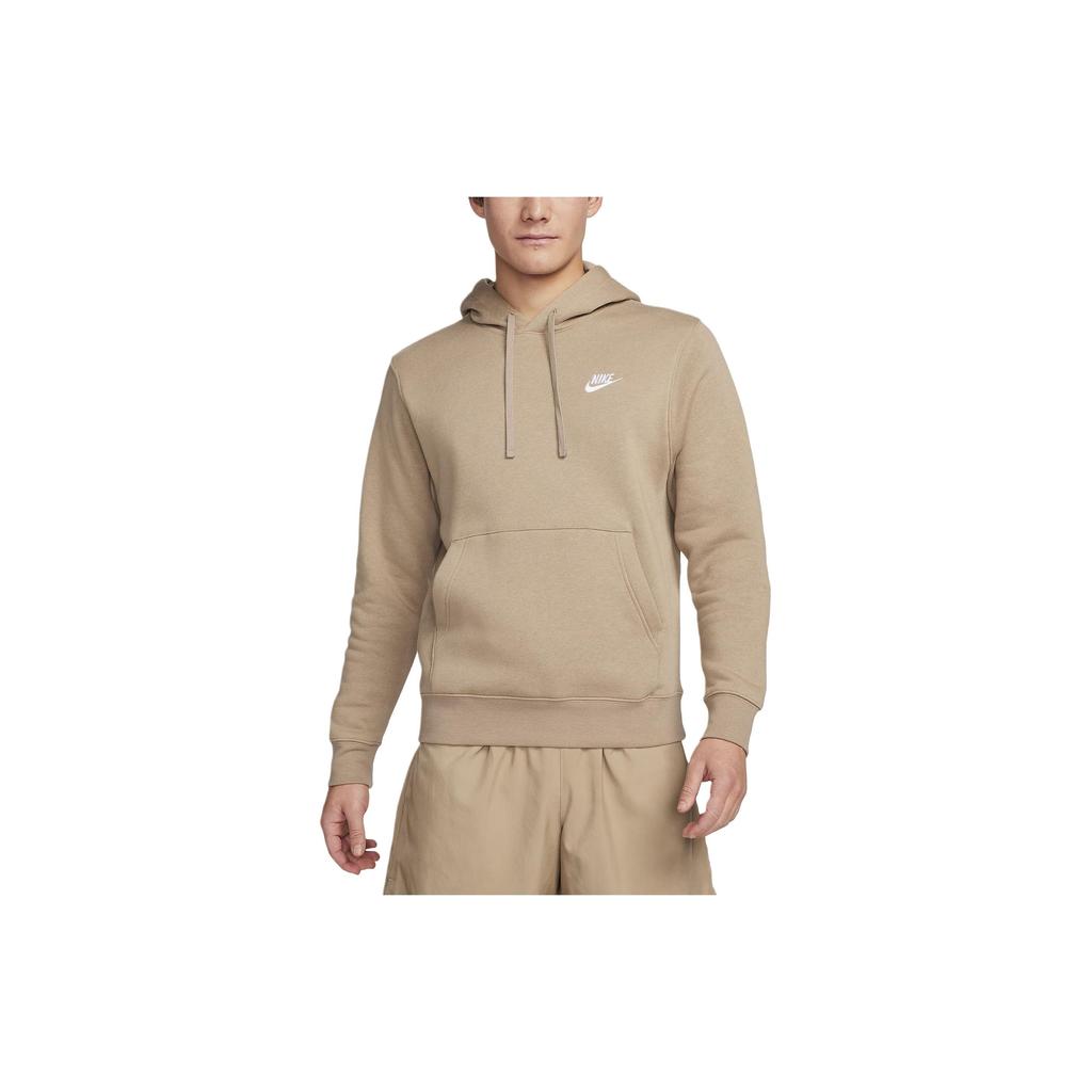 Nike Einfarbiges Kapuzen-Freizeit-Langarm-Sweatshirt Herren-Sweatshirt Khaki BV2655-247