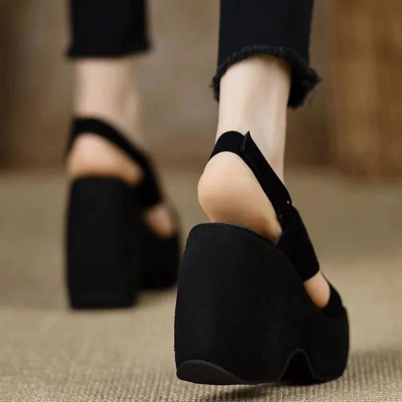 Ladies Shoes 2025 Brand Open Toe Women's Sandals Fashion Slip-on Summer Casual Plus Size Best Seller Platform Sandals Zapatos