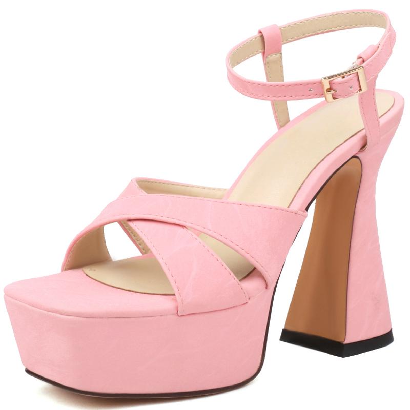 

Босоножки на высоком каблуке с открытым носком, женские, летняя обувь на платформе 2024 года, серебристо-черные, на каблуке, для танцевальной вечеринки, свадьбы, стриптиза, женские 39 розовый