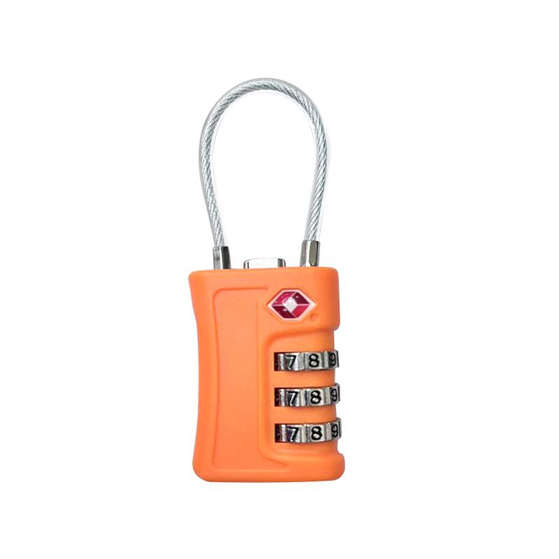 TSA Customs Colorful Code Lock for Travel Luggage Password Changeable Lock Contrast Color Design Padlock Cabinet Locker