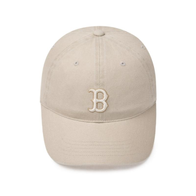 MLB Cotton Baseball Caps Unisex Light Beige Fashion 3ACPVV14N-43SAS