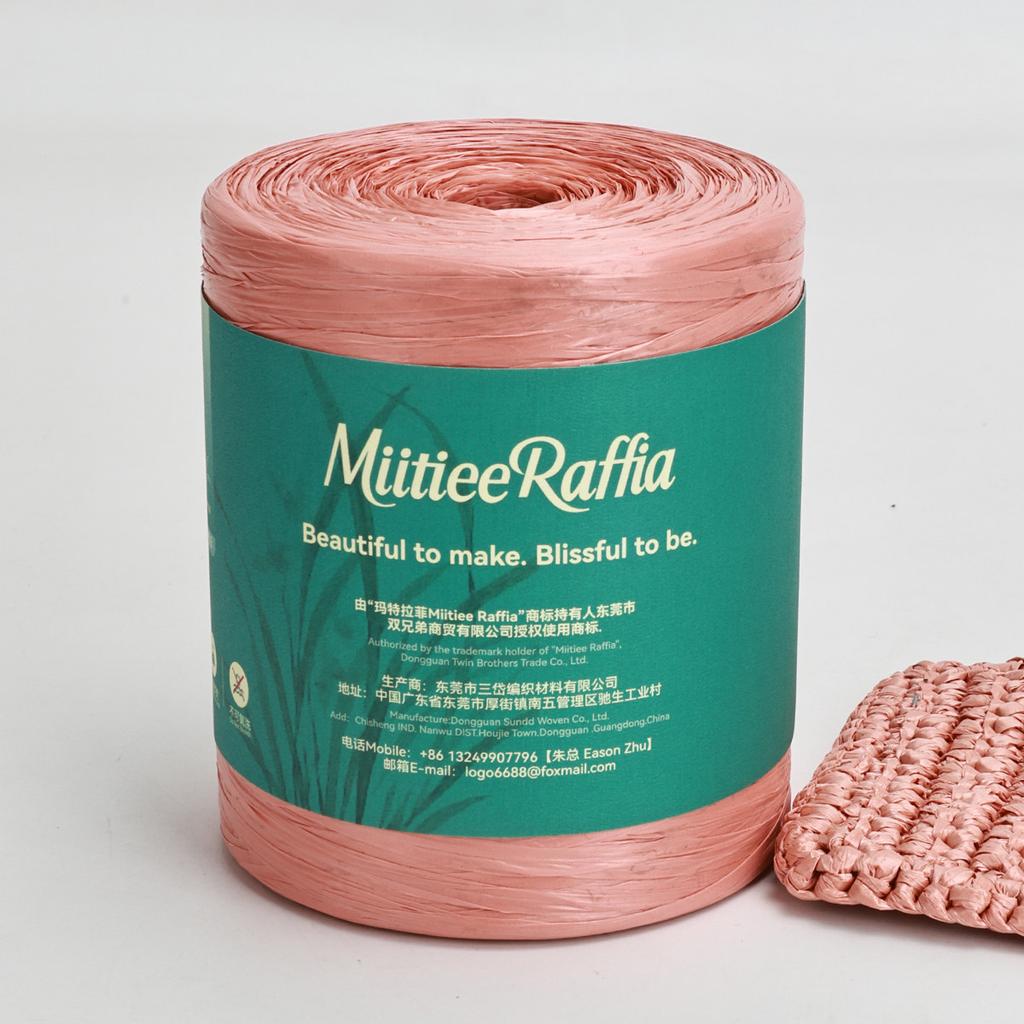 MT001-MT087 Natural Raffia Yarn For Wrapping Knit Wire Natural Color Matte Texture Raffia Paper Ribbons For Hat DIY Decoration