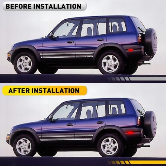 Rear Left & Right fits 1996-2000 Toyota RAV4 LED Side Marker Light Signal Lamp V