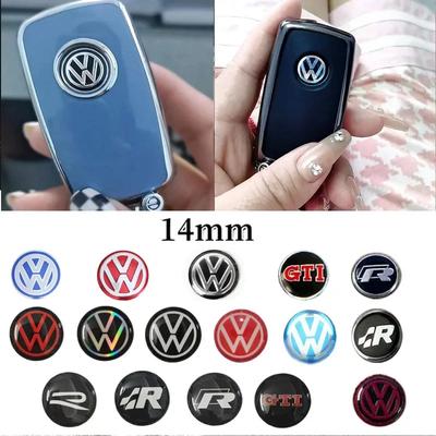 ·Car Key Sticker Auto Control Keychain Badge Accessories For VW Rline R GTI Golf Polo Passat Magotan Tiguan Bora Jett Da7