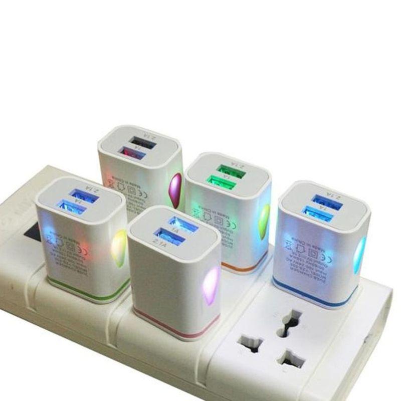 USB Wall Chargers Ports Charging Head Long Supplies Power Adapter