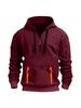 2025 Hot-Selling Men's Sporty Hoodie Set with Arm Pocket and Zipper