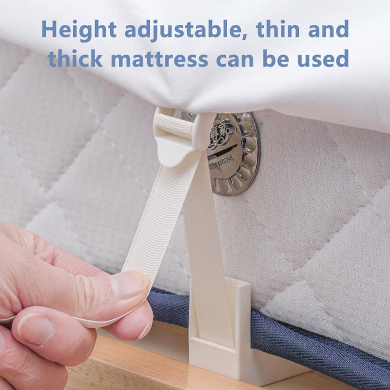4Pcs Bed Sheet Holder Sheet Ties Multifunctional Use Heavy Duty Bedsheet Corner Tightener Clip Bedspread Fixing