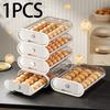 Refrigerator Egg Storage Organizer Holder with Lids Stackable Hold Eggs 18 Count Automatic