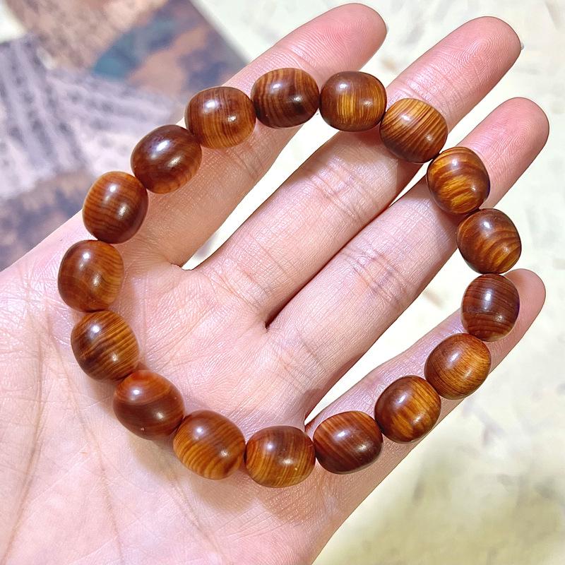 Aged Taihang Cypress Beads: Natural, High-Oil, Handcrafted Play Beads for Men & Women
