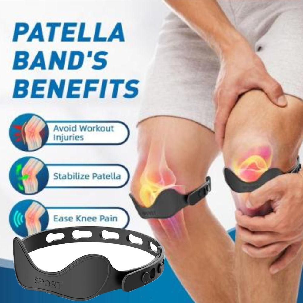 Knee Support Patella Knee Strap Silicone Knee Sports Support Band  Home Office