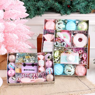 Christmas Macaron Christmas Ball Set Opposite Sex Candy Series Painted Plastic Ball Christmas Tree Ornament