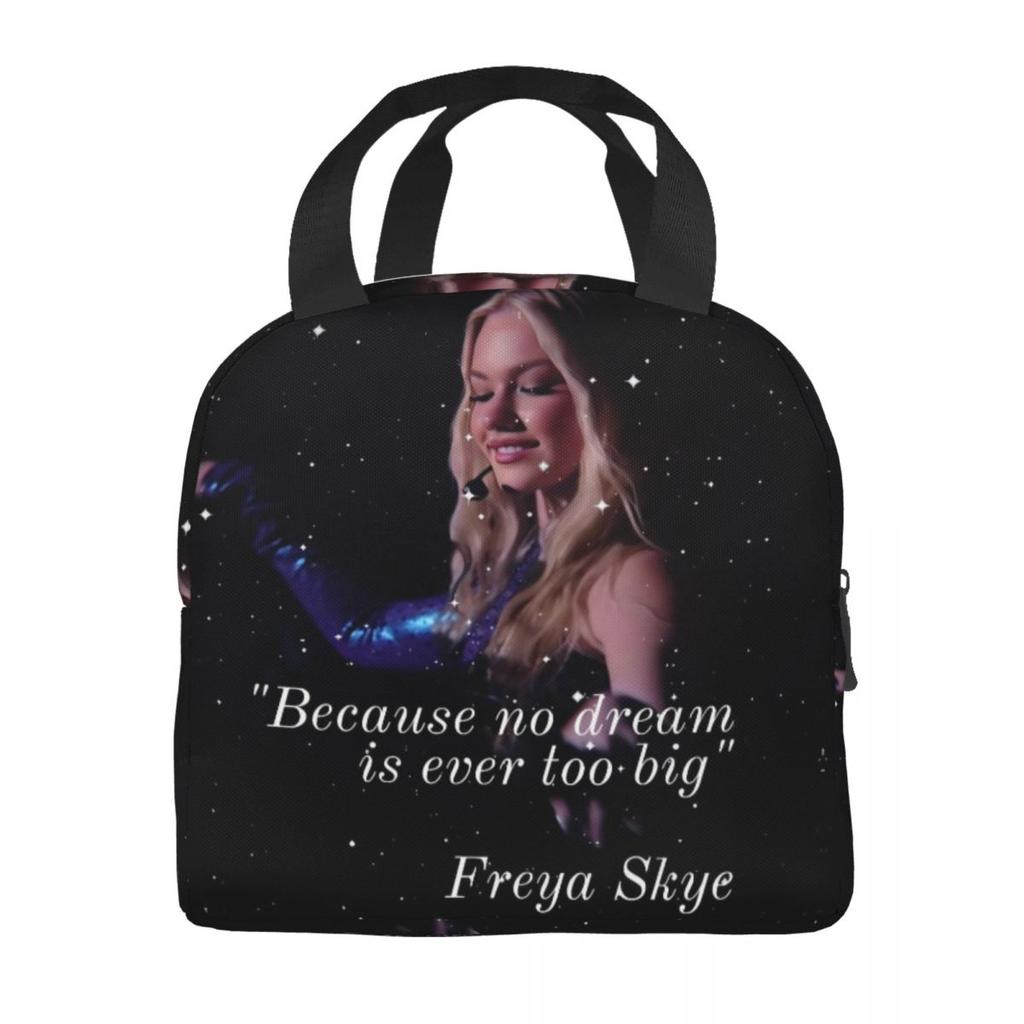 Freya Skye Singer Tour 2026 Thermal Insulated Lunch Bag for Travel Portable Food Container Bags Cooler Thermal Lunch Boxes