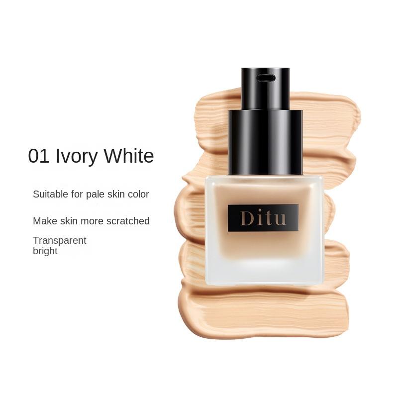 Ditu High Coverage Long-Lasting Liquid Foundation Легкая, стойкая, не темная, увлажняющая, безупречная, освежающая и контролирующая жирность 30ml