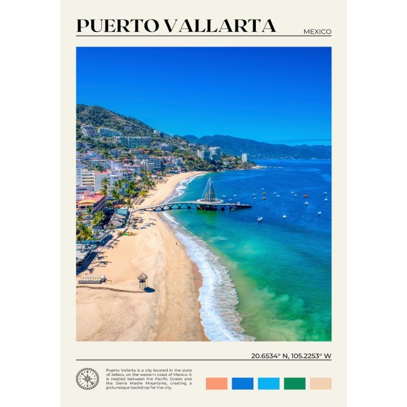Guadalajara Zacatecas Puerto Vallarta Mexico Travel Scenery Poster Canvas Painting Photo Wall Art Picture Office Home Decor