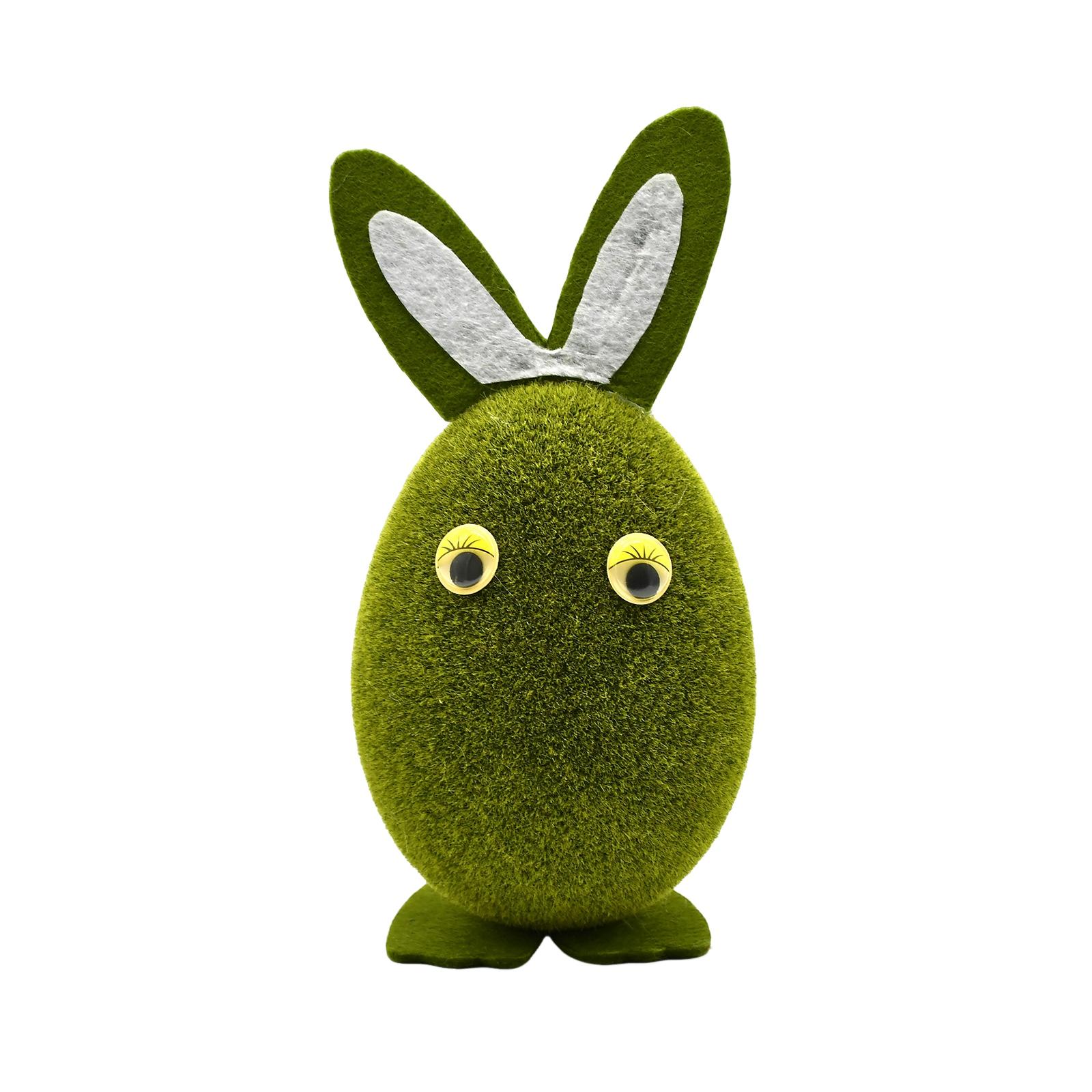 

Simulated Flocked Easter Bunny Home Decoration For Gardens And Courtyards. зелений
