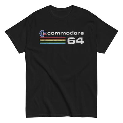 Commodore 64 Graphic 100% Cotton T-shirt Mens Tees Top JPDesign Unisex Classic Tee