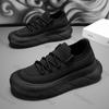 Fashion Men Casual Sneakers Spring Autumn Trendy Breathable Soft Male Sports Shoes Fashion Solid Woven Mesh Running Slip-on Sports Shoes