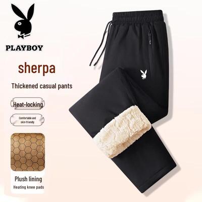 Men's Fleece-Lined Straight-Leg Casual Pants