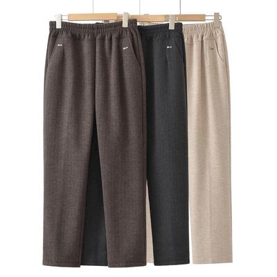 Omas warme gerade Hose mit Fleece-Futter: Lässig für Herbst und Winter, Perfekt für Frauen mittleren Alters und ältere Frauen