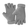 Winter German Velvet Half-finger Gloves Driving Office Wrist Fit Solid Color Half-finger Leakage Velvet Thermal Gloves